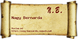 Nagy Bernarda névjegykártya